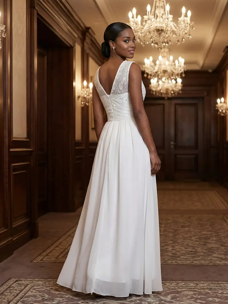 elegant white dresses women long wedding dresses bride - Temu Norway elegant white dresses women long wedding dresses bride - Temu Norway