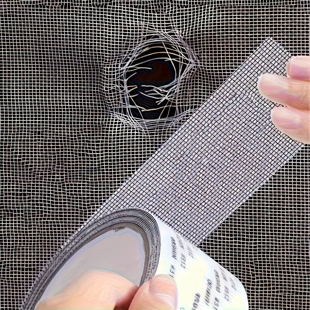 

1pc Waterproof Mesh Repair Tape, 2m Length, Self-adhesive, Cut-to-size, For Window Screens And Curtains, Cloth Surface Compatible