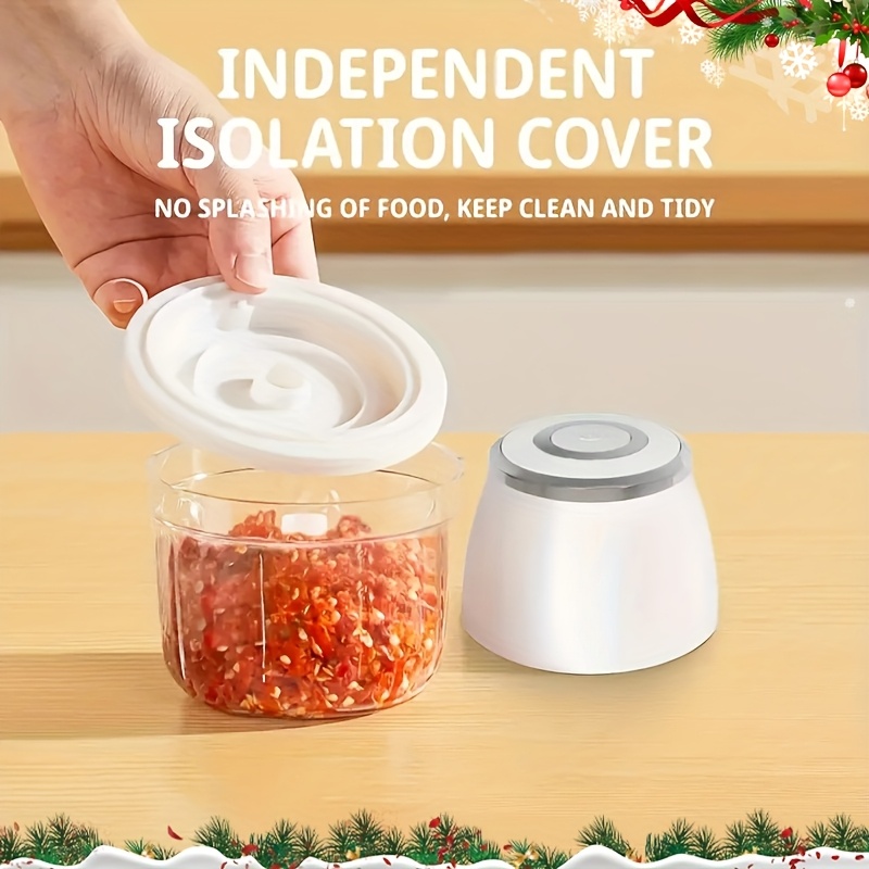 1pc electric garlic beater multifunctional mincer healthy material three layer knife post usb charging multi purpose machine detachable cleaning suitable for making seasoning dip     etc Product details 5