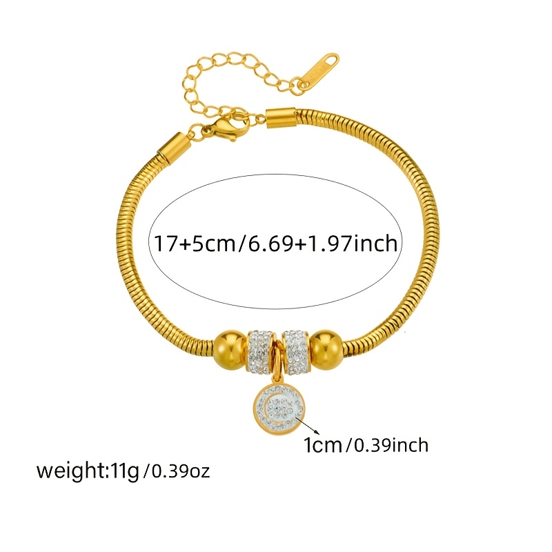 Handmade 18k Golden-Plated Snake Bone Bracelet, Retro Elegant