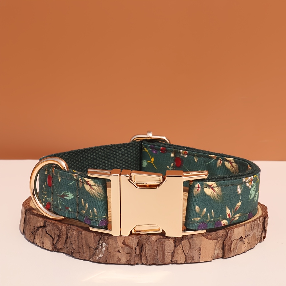 TEMU Customizable Dog Collar With Personalized Id Tag, Contact Information, Anti-lost Pet Collar Suitable For Small, Medium, And Large Dogs