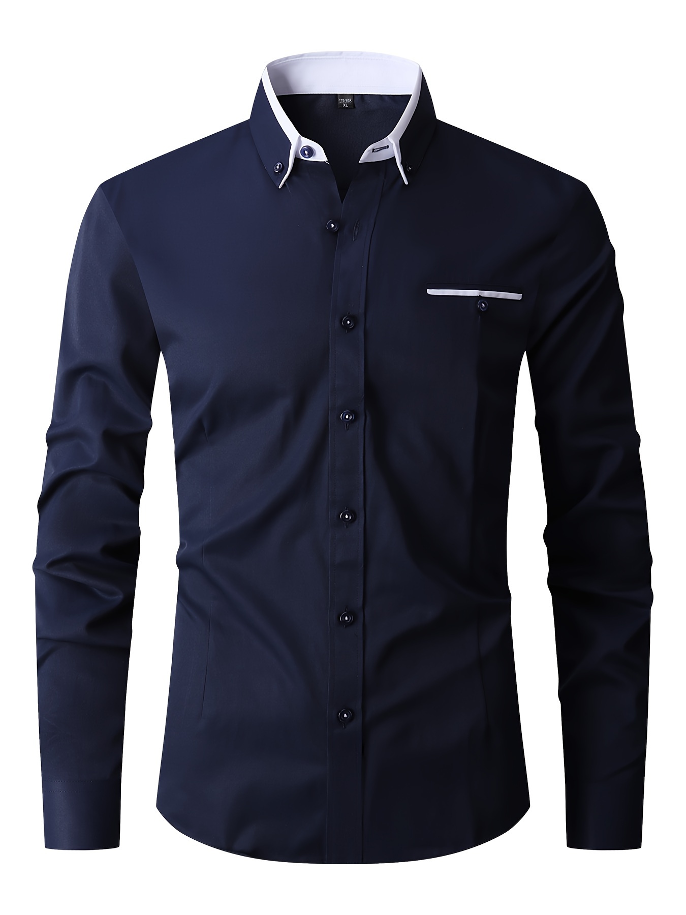 Chemise À Manches Longues Pour Homme, Idéale Pour Les Occasions Formelles Et Professionnelles, Cadeau Parfait Pour Les Hommes détails 5