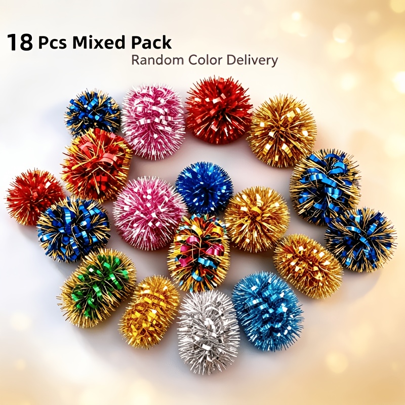 TEMU 18pcs Bracelet Set, Mixed Color Holiday Party Wrist Flower, Random Color Matching, Cheerleading , Party Stage Performance Festival Event