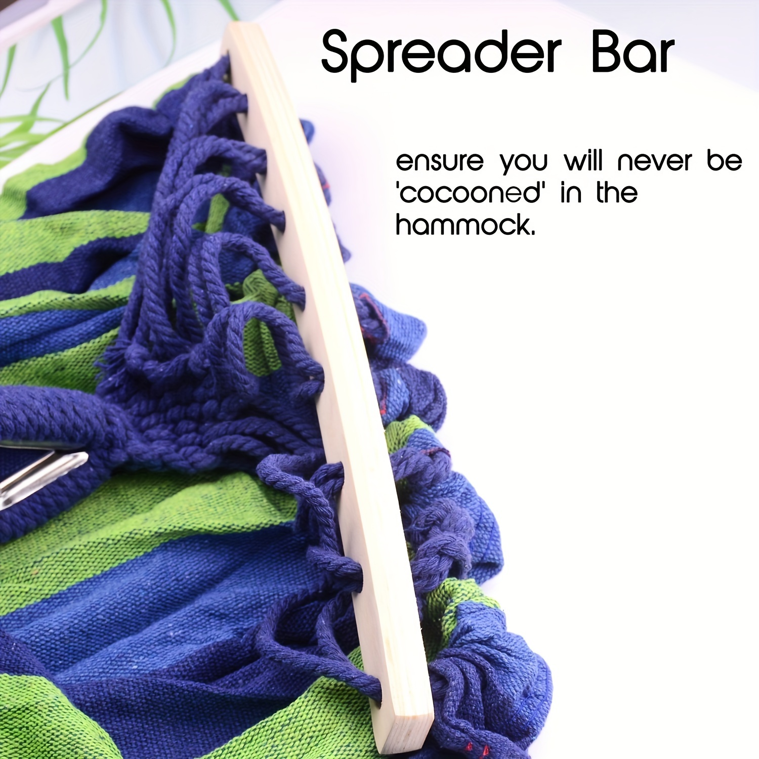 110.24*59.06inch Thickened Fabric Curved Stick Anti-rollover Hammock