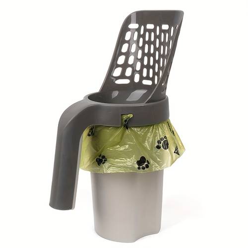 large capacity cat with integrated trash can portable easy clean plastic pet waste shovel for cats