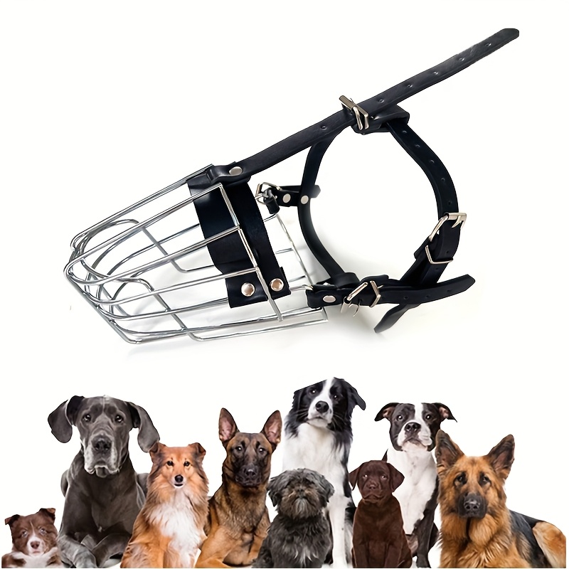 Adjustable Mesh Dog Muzzle for Golden Retrievers & Labradors - Breathable Comfortable Anti-Bite Anti-Eat Anti-Bark Mouth Cover, Durable Ergonomic Design for Medium & Large Dogs