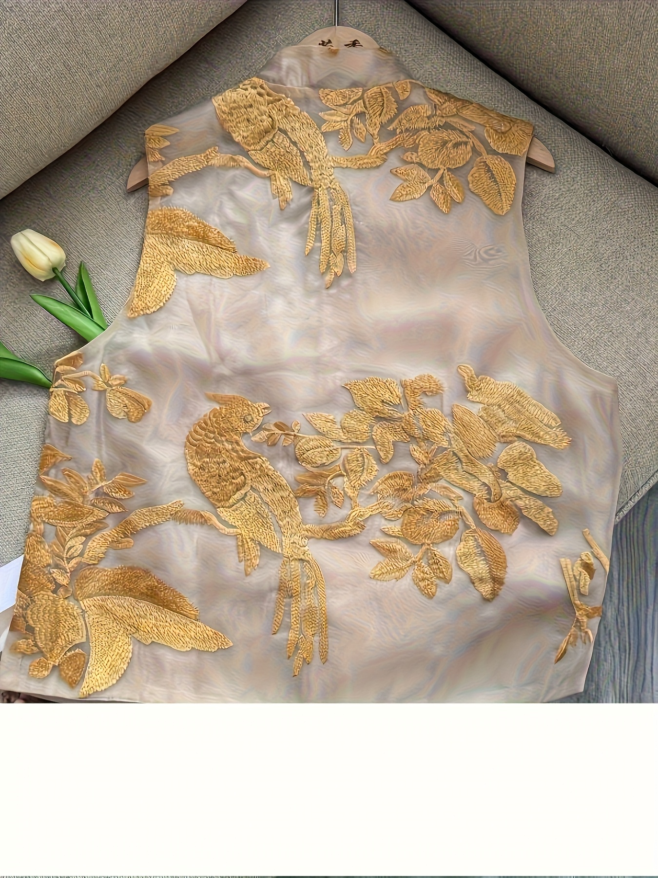 new chinese style frog button high end embroidery vest - Temu Kuwait
