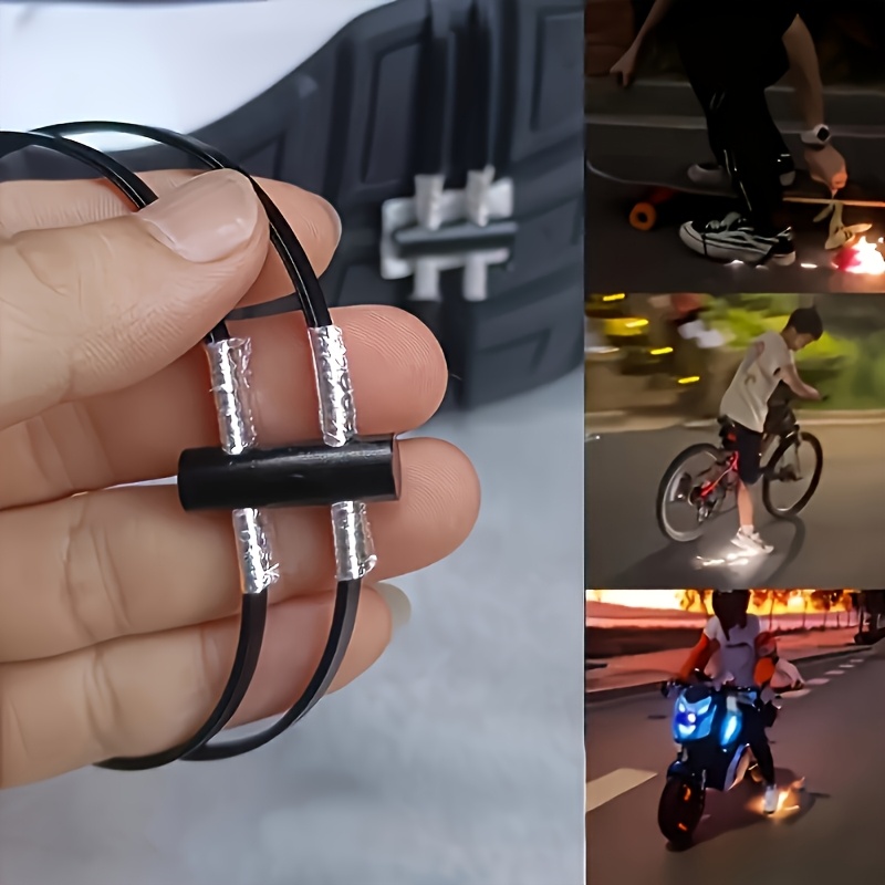TEMU [nighttime Outdoor] 1 Set Spare Nighttime Cycling Shoe Soles, Durable And High Temperature Resistant Fabric, . Cool Visual Effect For Nighttime