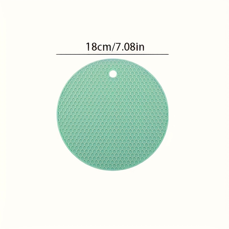 1pc silicone heat resistant mat - non-slip, thick grip pad for can opener, placemat, tea pot coaster, spoon holder, cup mat, bottle opener - essential ramadan mubarak kitchen accessory,   material details 1