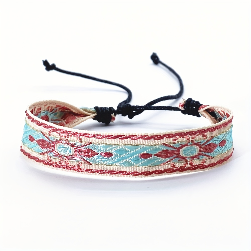 Artistic Retro Ethnic Woven Bracelet, Handcrafted for Friends