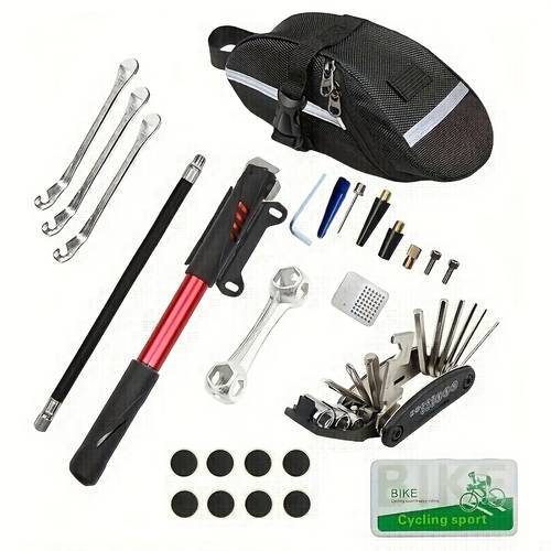 bicycle tool set air cylinder tool box air cylinder tire repair combination tool bicycle repair tool kit