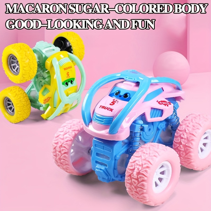 

Macaron Inertia Stunt Rollover Vehicle, Off-road Vehicle, Toy Car Simulation Model, Small Car, Impact Resistant Four-wheel Drive Small Car Toy