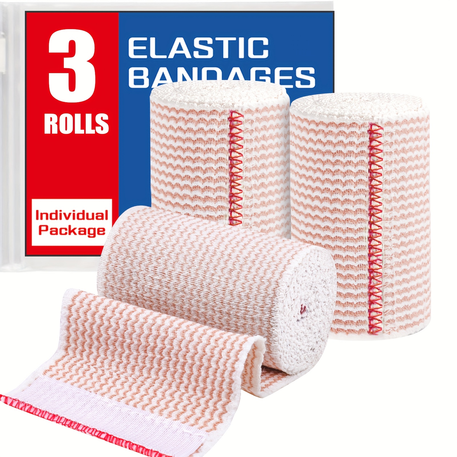 Set Of 3 High-quality Wraps, Reusable Compression With For Knees, Ankles, Wrists, And Legs