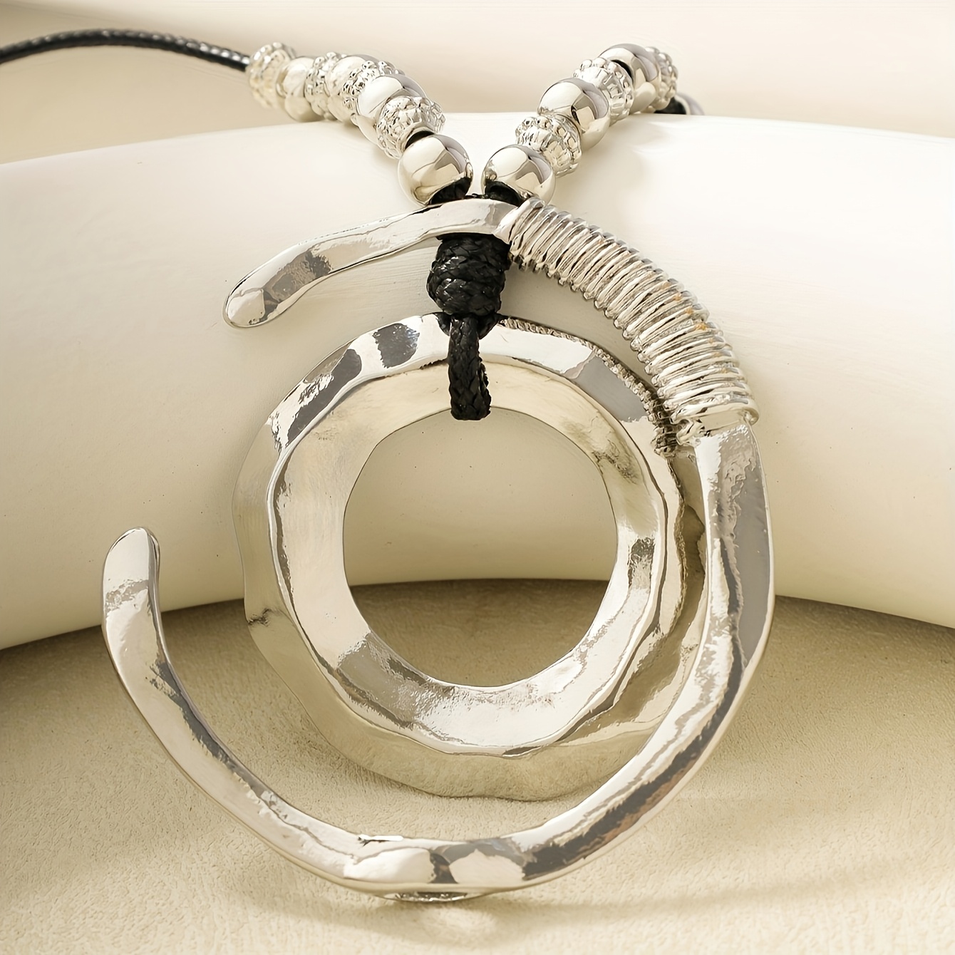 Women's Bohemian Punk Style Geometric Wave Necklace