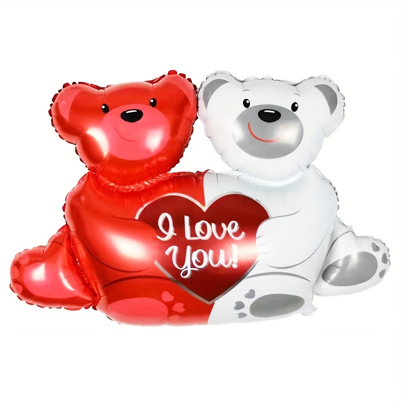 Acquista Ragazzo Ragazza San Valentino Amore Orso Cuore Palloncino