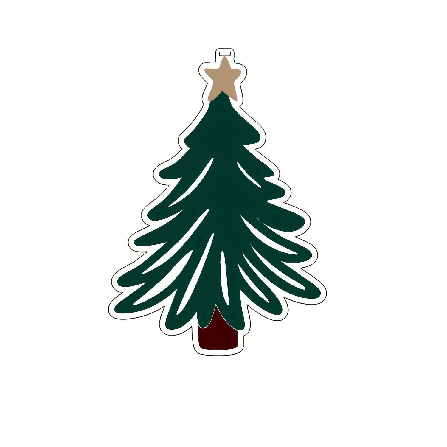 TEMU Ornement de Noël Personnalisé 2D Plat - 1 pièce avec Nom/Message Personnalisé, Décoration Étoile et Nœud, Décoration d'Arbre Adaptée pour Sapin