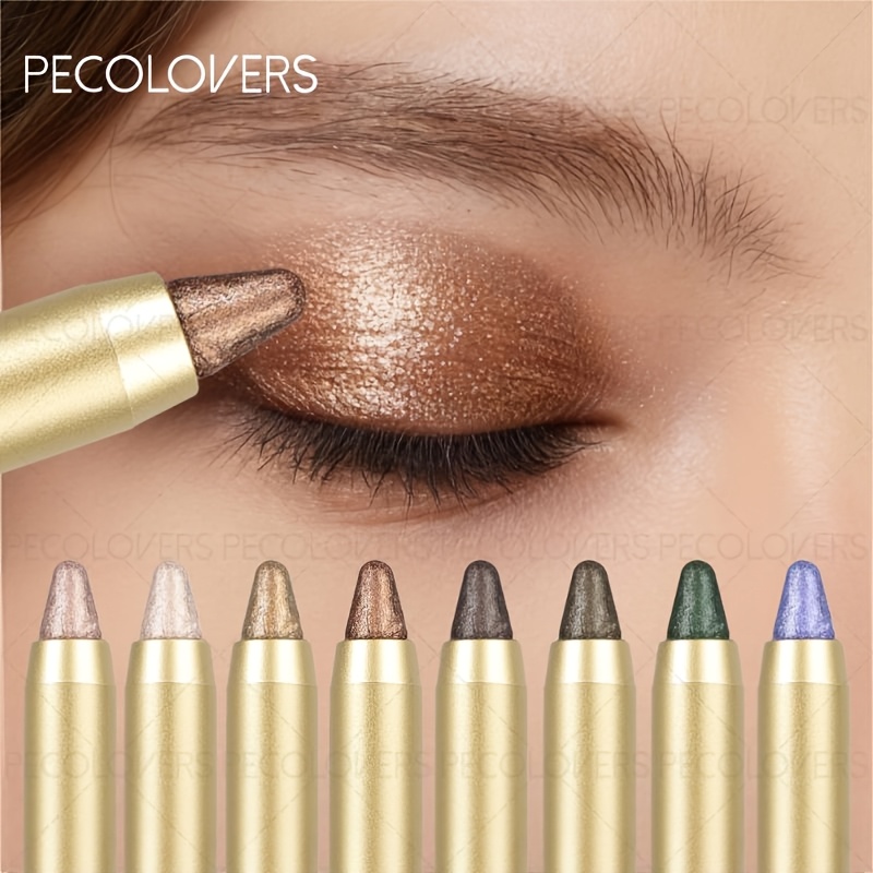 1pc eyeshadow stick matte and shimmery textures     makeup waterproof and sweatproof eye   stick highlighter eye liner pen easy to create  