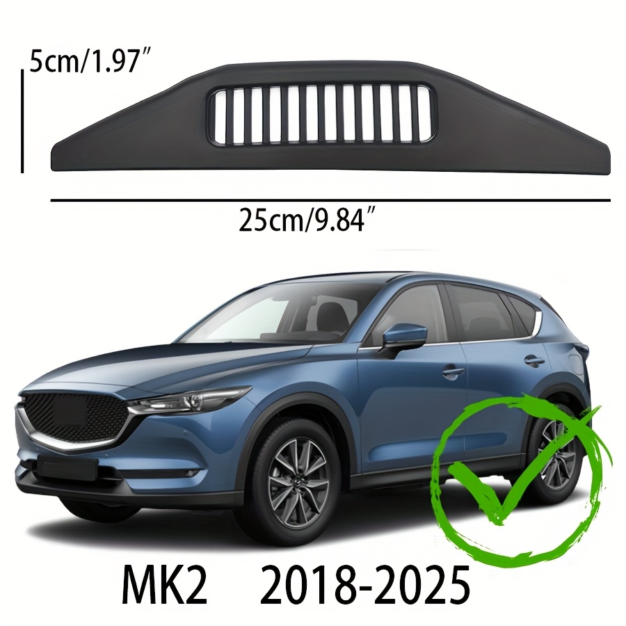 TEMU For Cx5 Ii Mk2 2018 - 2025 Air Intake Hose Inlet Duct Entrance Cover Frame Grille Abs Plastic 2024 2023 2022 2021 2020 2019 Insect-proof Net