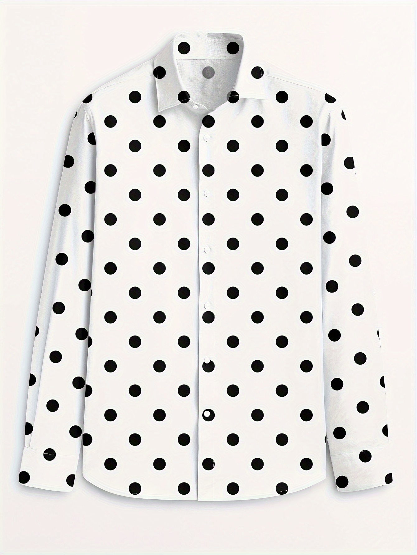 Camisa Casual para Hombre con Estampado de Rojos y Negros Cuello  Botones al Lavable a Máquina sin Elastizar para Pri