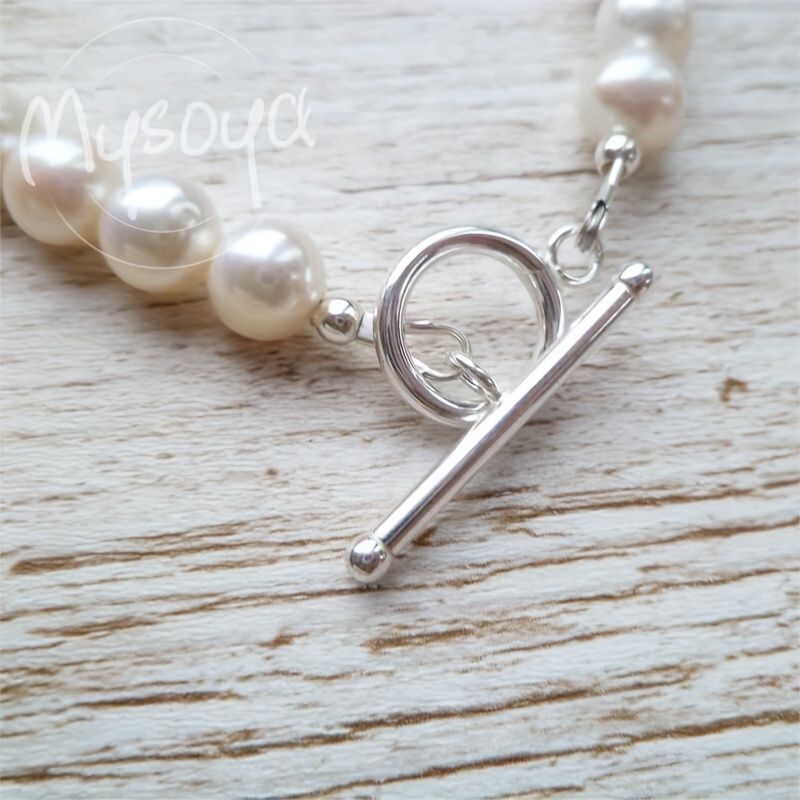 Handmade Freshwater Pearls Bracelet with OT Clasp, Gift Box