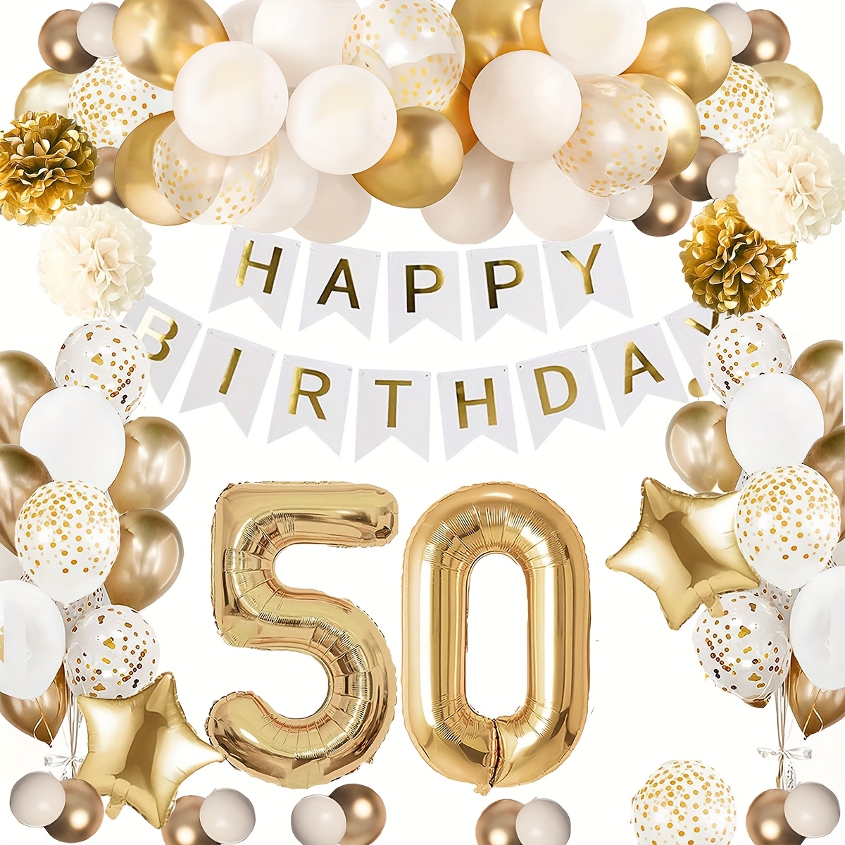 66 piezas decoración 50 suministros fiesta en - Temu Uruguay, image size:1200x1200