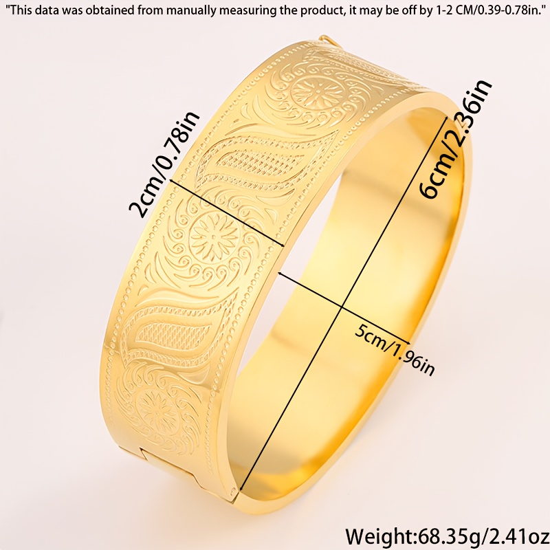 Personalized Floral Engraved Bangle, Thoughtful Gift