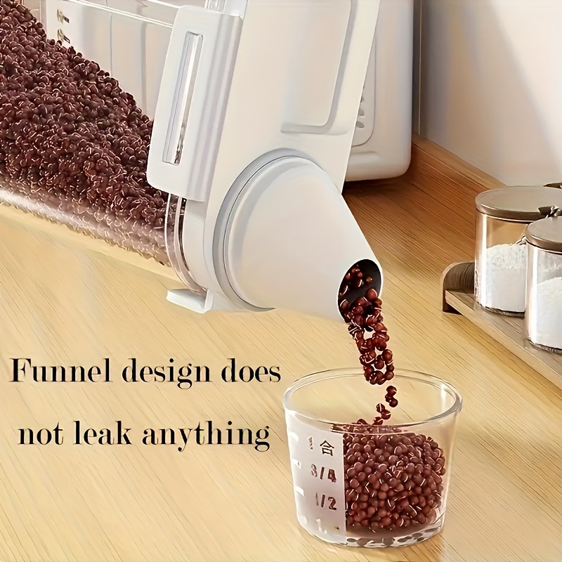 Airtight Food Storage Container with Lid - Leakproof, Moisture-Proof Kitchen Organizer for Grains, Nuts, Flour & Rice - Durable PE Material