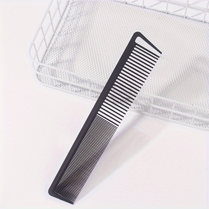 

1pc Professional Carbon Fiber Hair Comb, Dual-sided Fine And Wide Tooth, Barber Styling Tool For And Home Use