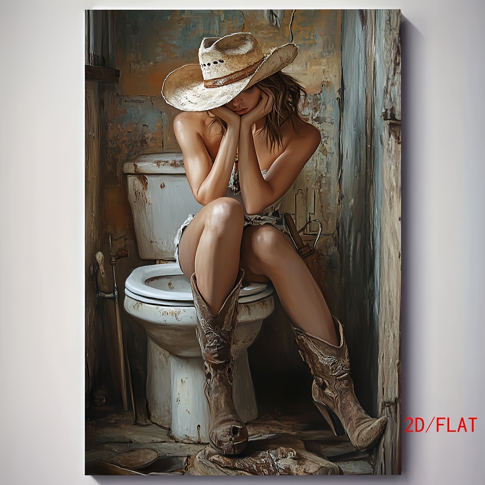 TEMU 2d Flat, [jit]2d Flat 1pc Frameless Canvas Paintings, Home Decoration Paintings, Oil Paintings, Wall Paintings, Unique Gifts For Art And Oil