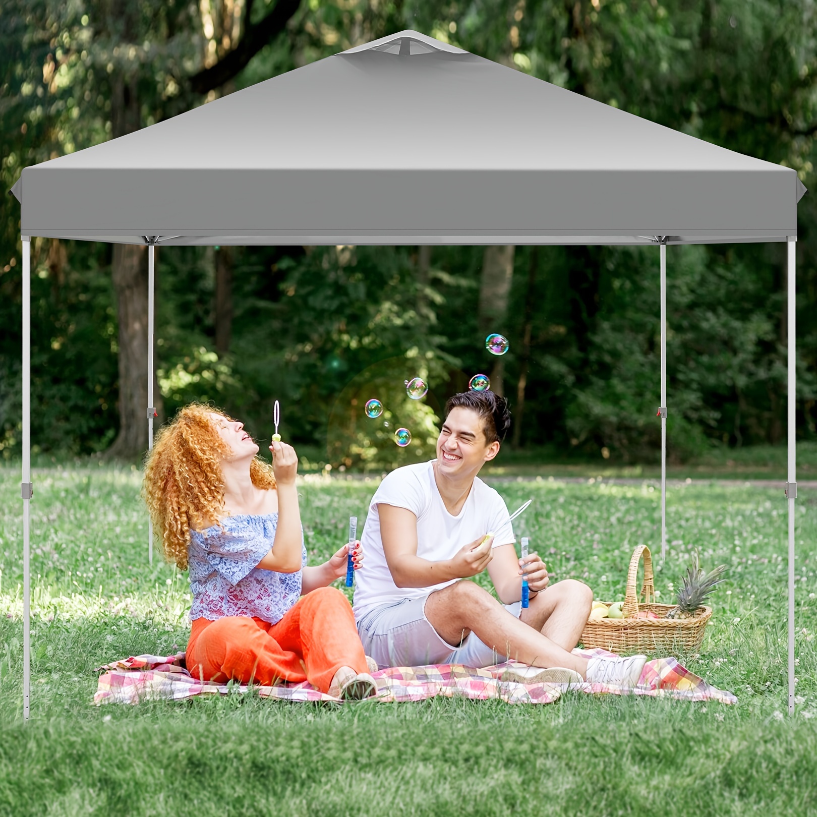 

Hoteel 10x10ft Folding , Party Tent, Garden , Height Adjustable, Uv Protection 50+ Tent, Suitable For Outdoor Activities, Parties, Markets, Camping