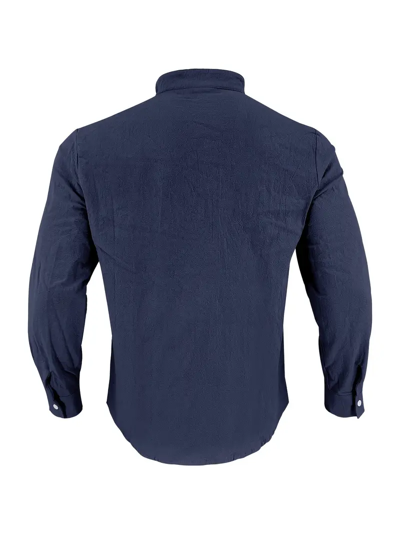 mens elegant linen v neck long sleeve t shirt with cross strap detail breathable regular fit for casual outdoor evening wear spring summer fall versatile top casual wear tee tshirt linen fabric t shirts Product details 47