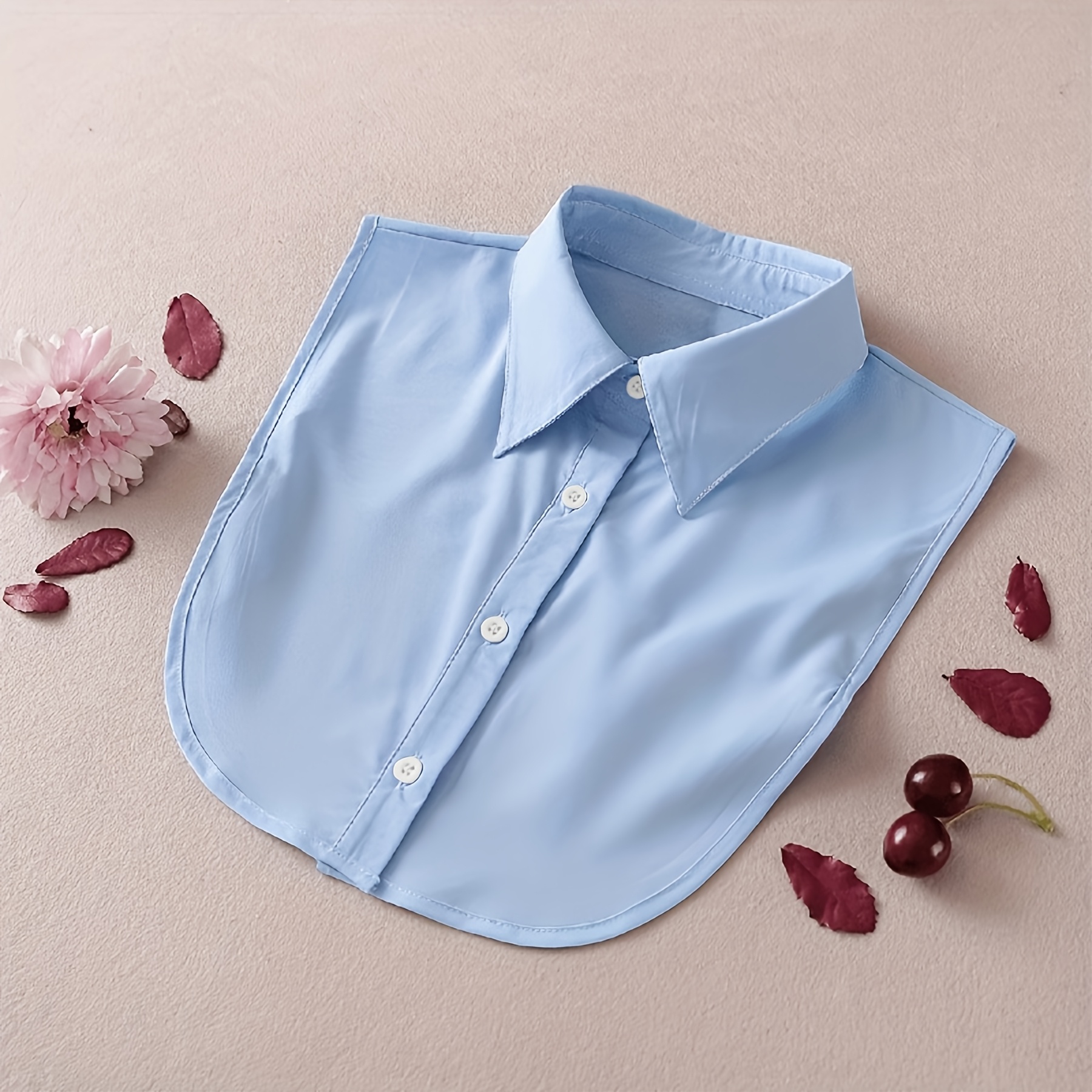 Detachable False Collar with Pointed Design, Multi-functional