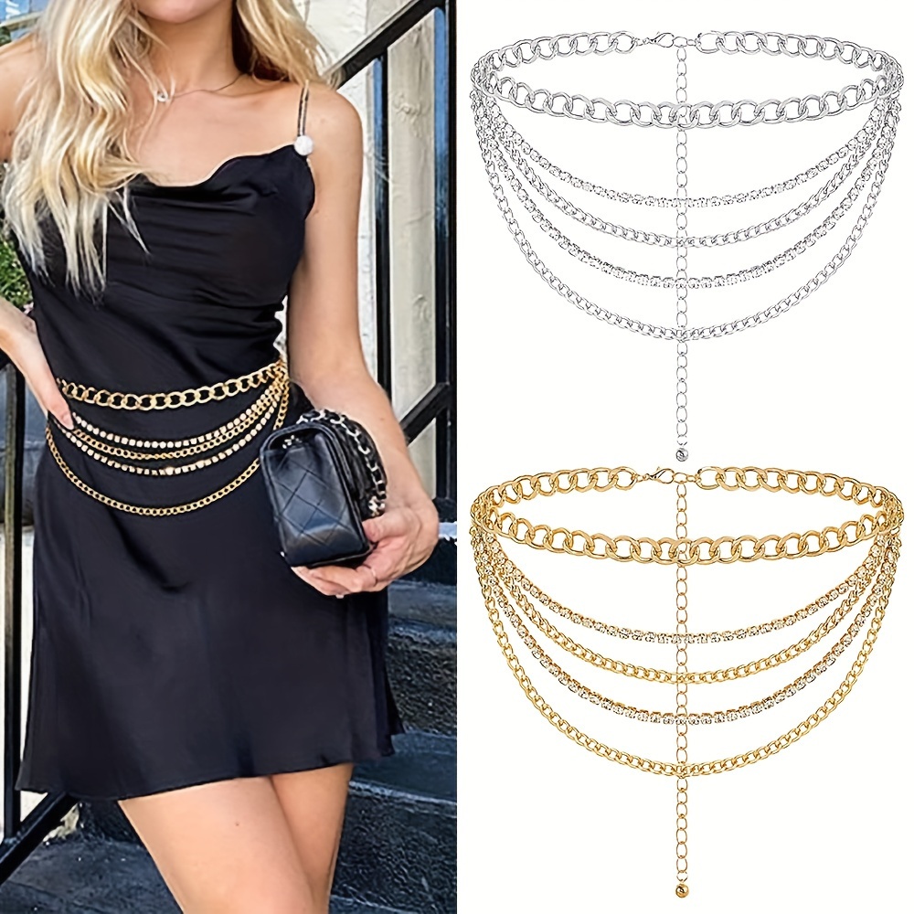 

Chic Tassel Waist Chain - Metal Body Jewelry For Women, Casual To Weddings & Parties, Geometric, Claw Chain