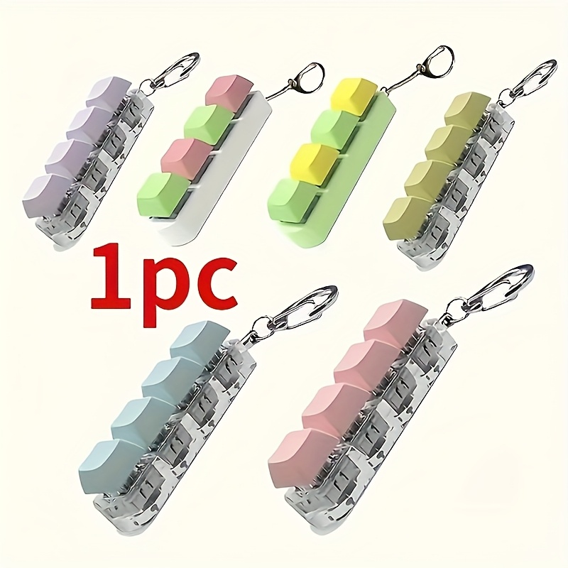chic   keychain relax lobster clasp pvc acrylic metal with pearl accents for handbags backpacks random color