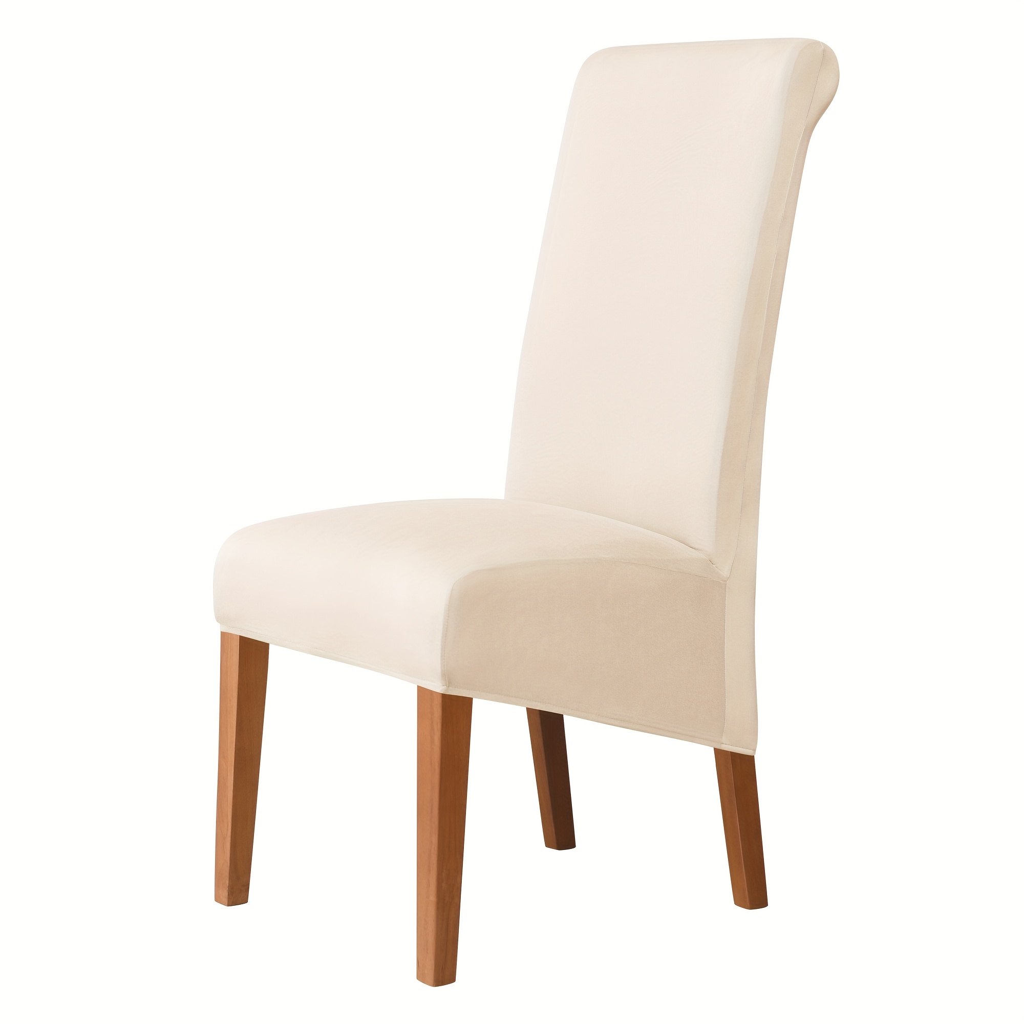 1pc Stretch Dining Chair Cover - Elastic Spandex/polyester Blend, High , , Machine Washable, Protects Chairs From , Fits Most Dining Rooms, Chair Covers For Dining Chairs