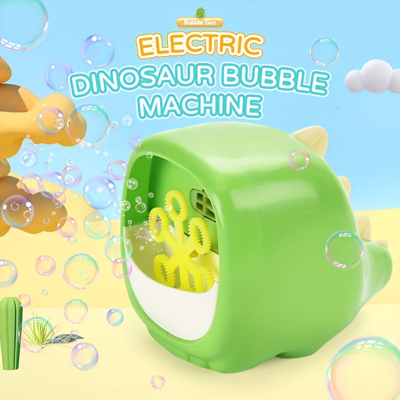 

Colorful Bubble Machine With Electric Water-spraying Dinosaur Whale , One-click Bubble Blowing, Outdoor Bubble Toy