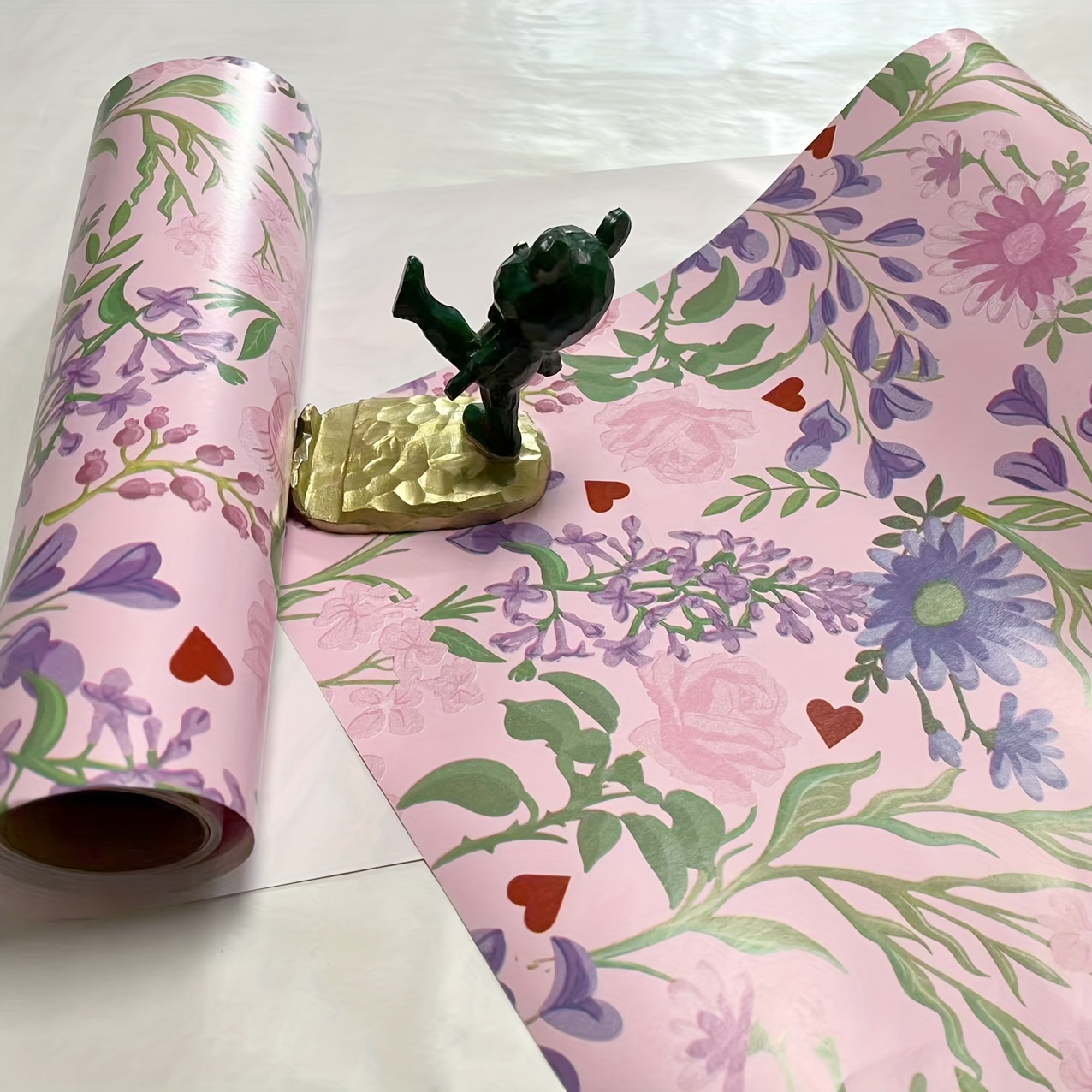1 rolle frühlingsblumen patent geschenkpapier tischläufer –