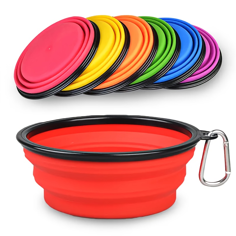 1pc 350ml 1000ml collapsible silicone pet bowl durable food container portable and foldable ideal for outdoor camping and travel   accessory for puppy owners Product details 8