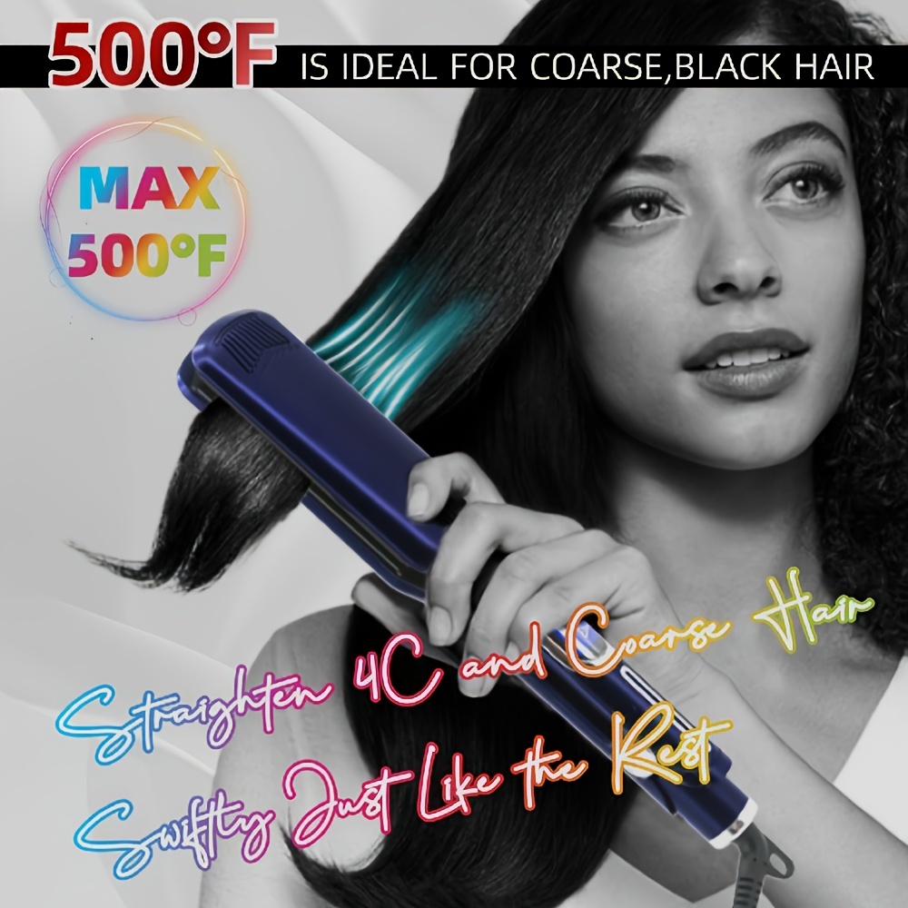 2pcs 500f high temp professional hair straightener 30 Temu