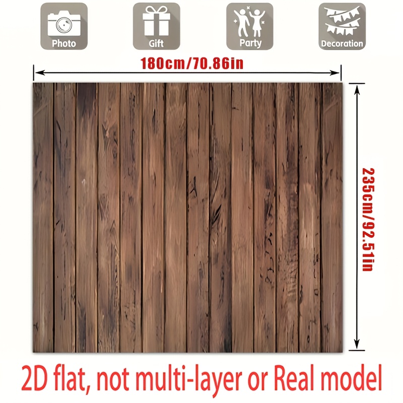 Natural Wood Texture Panel Backdrop for Parties and Weddings