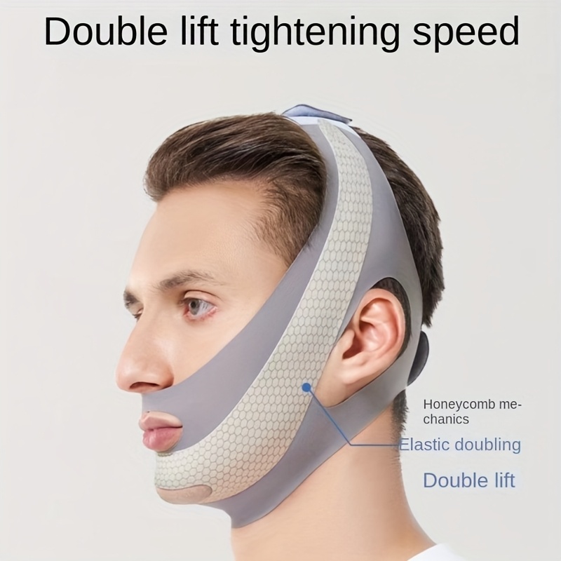 

Men's Facial Shaping Mask - Reusable, Slimming And Tightening , Facial Shaping Band, Facial Lifting Strap