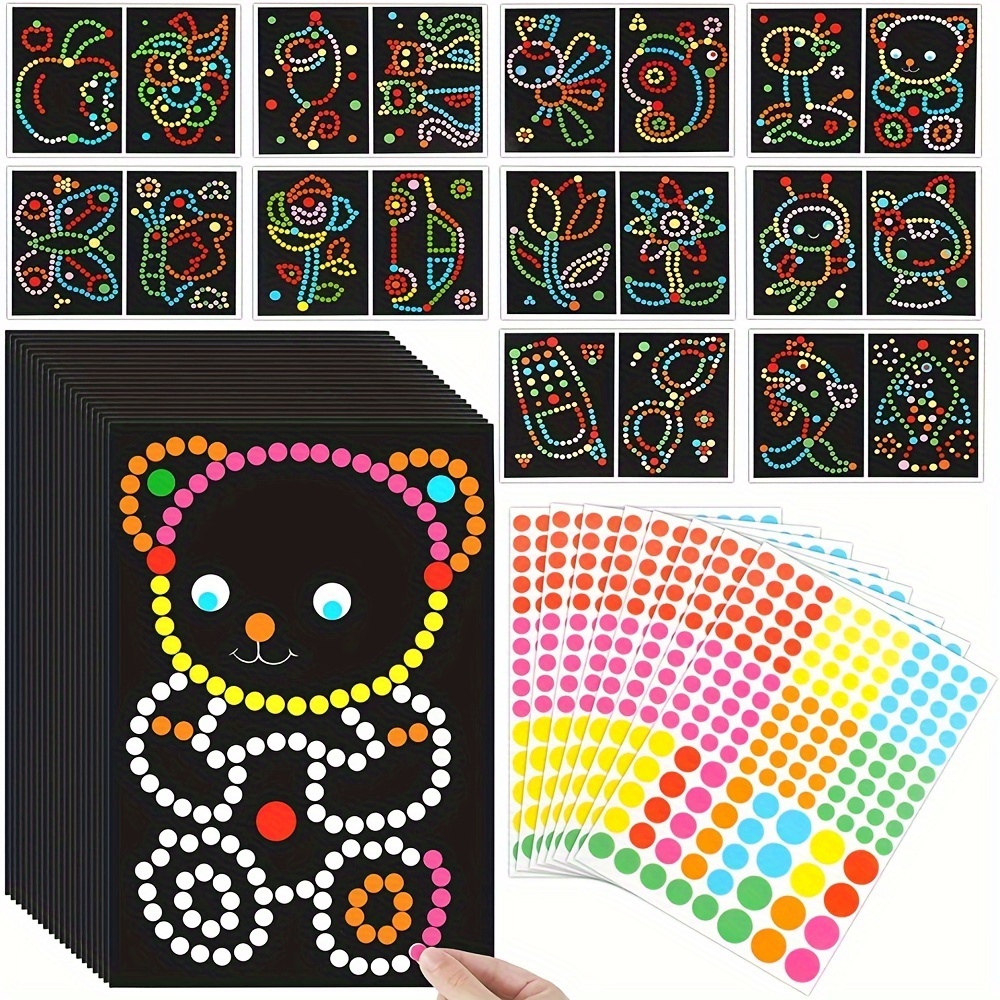 

6- Diy Kit For Beginners, Set, Dot Painting , Jewelry Making Kits Dot Markers For Educational Fun, For (1 Set)