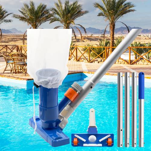 portable pool spa jet vacuum cleaner kit with 4 poles ideal for swimming and fountains durable construction