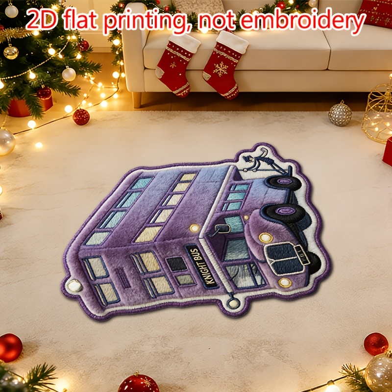 TEMU 2d Flat . Door Mat, 2d Flat Design Harry Potter Style, Home Entrance And Decoration, Bedroom Floor Mat, Christmas Decor, , Bedroom Foot Mat, .