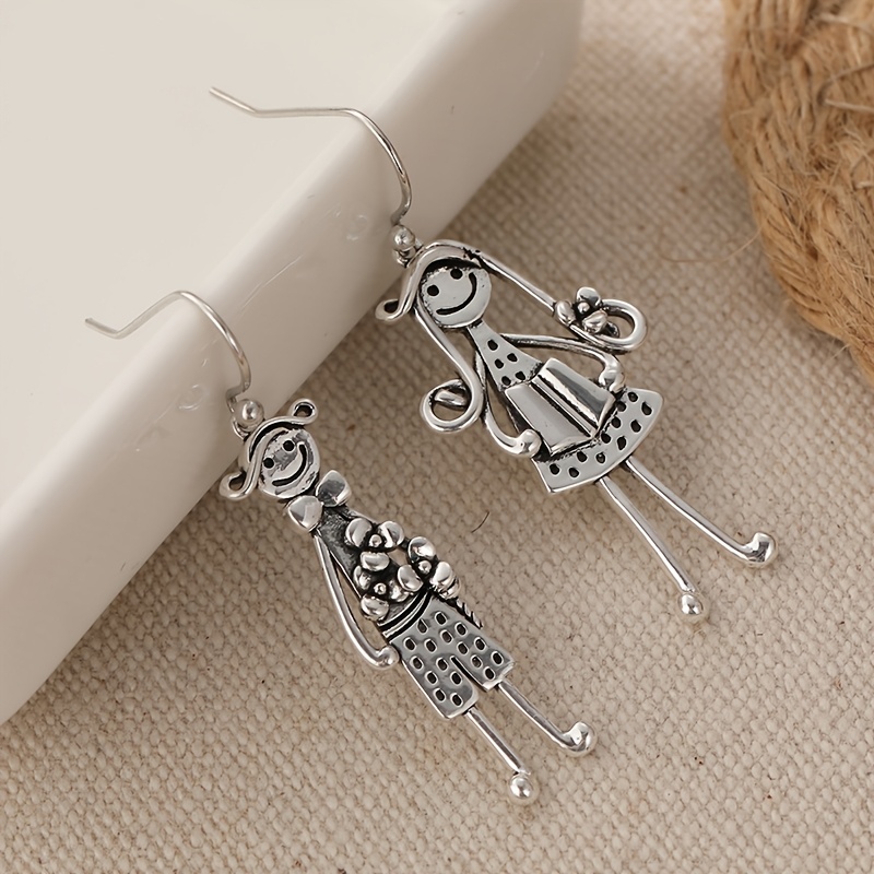 Women's Vintage Dangle Earrings with Hook Backs, Gift for Mom