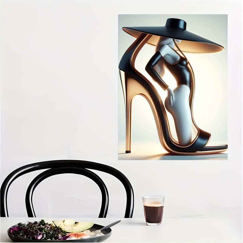 

[ ] Heels Canvas Art Print - For , Bedroom, , And - 11.8x15.7