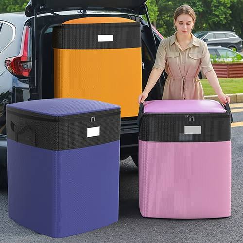 heavy duty extra large moving bags waterproof zippered storage for comforters pillows clothes durable reusable packing bags for moving random card designs