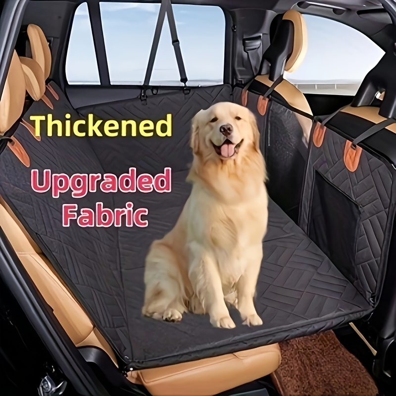 Seat Cover Rear Back Car Truck Pet Dog Travel Waterproof Bench Protector - Black