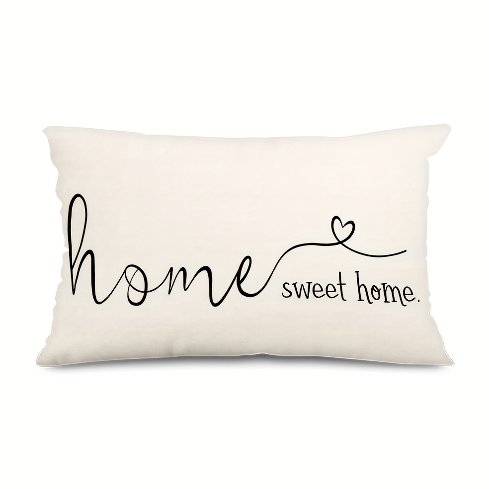 TEMU Housse de Coussin Décorative '' de Ferme 12x20 Pouces - Housse de Coussin Jetable avec Fermeture Éclair, Lavable en Machine pour Salon & Chambre