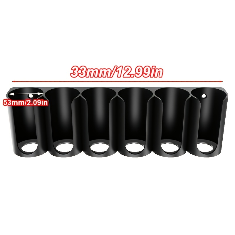 TEMU Support de bouteille de pulvérisation tubulaire à 6 trous (Diamètre 53 mm), Boîte de rangement pour tubes de scellant d'interface de porte de